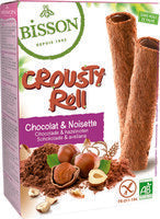 BISSON Crousty Roll Blumenbrot mit Kakao-Nussfüllung 125g