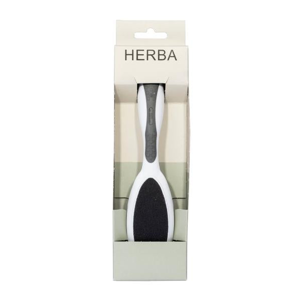 HERBA Doppelfussfeile grob fein Softtouch grau