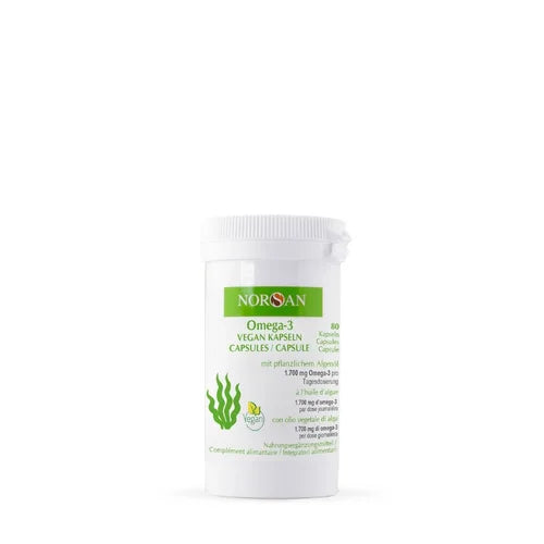 NORSAN Omega-3 vegan Algenöl Kapseln 80 Stk