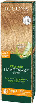 LOGONA Pflanzen Haarfarbe Creme 200 kupferblond 150ml