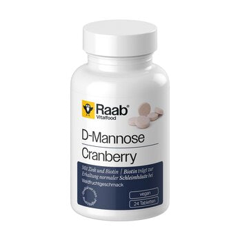 RAAB VITALFOOD D-Mannose-Cranberry Lutschtabletten 24Stk