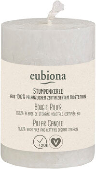 EUBIONA KERZEN Stumpenkerze Weiss 56x80 mm 1Stk