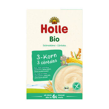 HOLLE Vollkorngetreidebrei 3-Korn ab 6. Monat 250g
