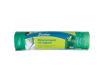 MEMO Muelleimerbeutel Zugband 15x60L MEMO 1Stk