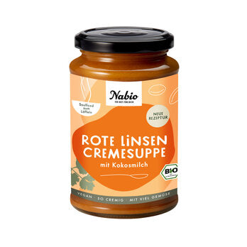 NABIO Rote Linsen Kokosmilch Suppe 375ml