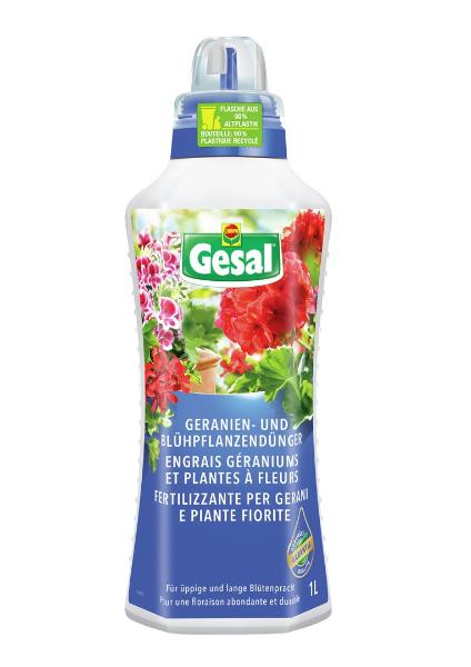 GESAL Dünger Geranien Blühpflanzen Fl 1 lt