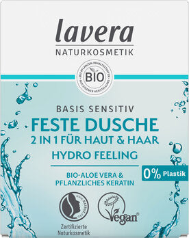 LAVERA Feste Dusche 2 in 1 basis sensitiv 50g