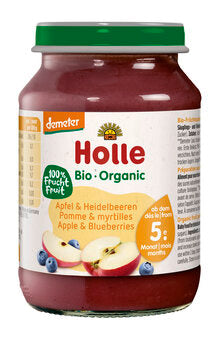 HOLLE Gläschen Apfel-Heidelbeeren demeter ab 5. Monat 190g