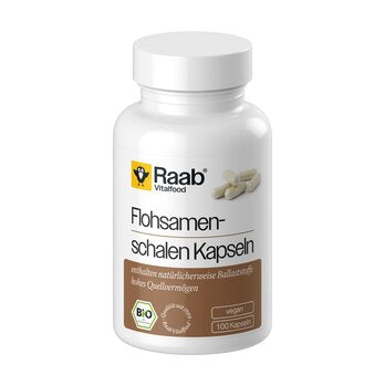 RAAB VITALFOOD Flohsamenschalen Kapseln 100Stk
