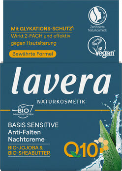 LAVERA Basis Sensitive Anti-Falten Nachtcreme Q10 50ml