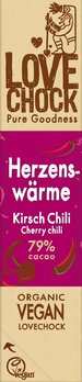 LOVECHOCK Riegel Herzenswärme Kirsch Chili 79% Kakao 40g