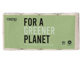 MEMO Toilettenpapier 2-lagig 8 Rollen Memo 1Stk