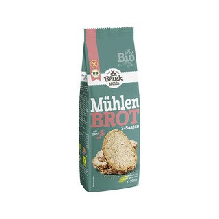 Bauck Mühle Mühlenbrot, 7-Saaten, glutenfrei, EU Bio 500g