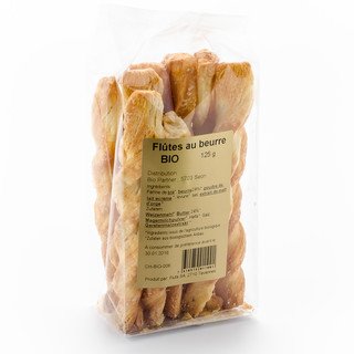 Flufa Flûtes nature, CH Bio 125g