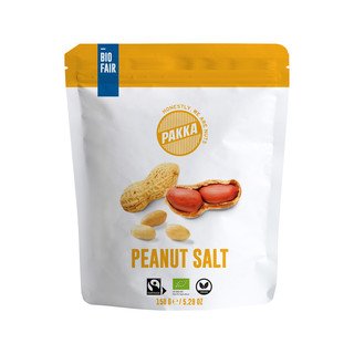 Pakka Erdnüsse mit Meersalz, EU Bio / FLO-Fairtrade 150g
