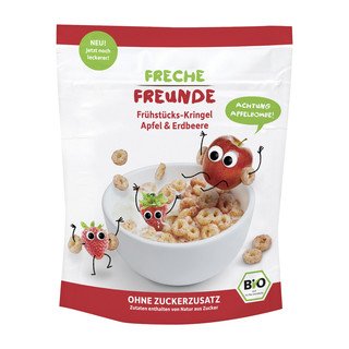 Freche Freunde Frühstücks-Kringel Apfel & Erdbeere, EU Bio 125g