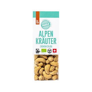 Pakka Cashews geröstet mit Alpenkräuter, EU Bio / FLO-Fairtrade 100g