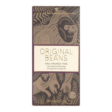Original Beans Cru Virunga Schokolade dunkel (70%), EU Bio 70g