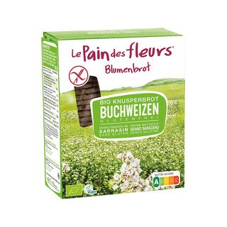 Le Pain des Fleurs Knusprige Buchweizen-Schnitten mit Salz, EU Bio 150g