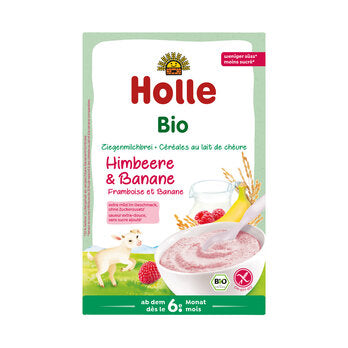 HOLLE Milchbrei Himbeere Banane Ziegenmilch ab 6.Monat 200g