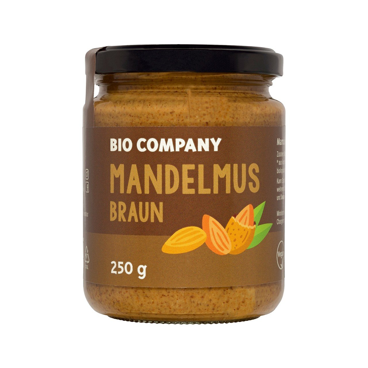 BIO COMPANY Mandelmus braun 250g