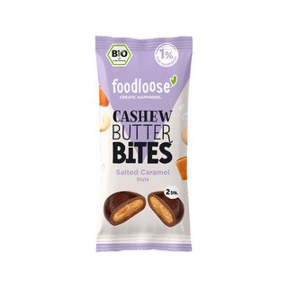 Foodloose Cashew Butter Bites Salted Caramel, EU Bio 40g