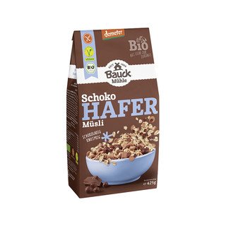 Bauck Mühle Hafer Müsli Schoko glutenfrei, Demeter 425g