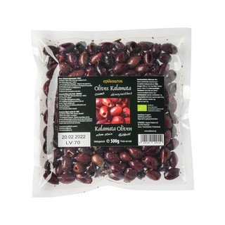 Epikouros Kalamata-Oliven entsteint, EU Bio 500g
