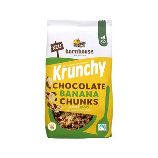 BARNHOUSE Krunchy Chocolate Banana Chunks, EU Bio 450 g