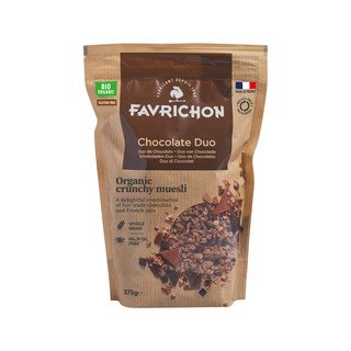 Favrichon Crunchy-Müsli Duo Schokolade, EU Bio 375g