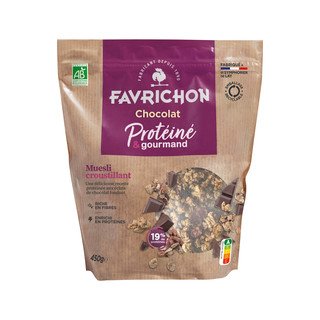 Favrichon Crunchy-Müsli Proteine Schokolade, EU Bio 450g