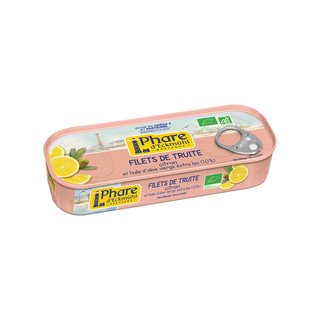 Phare d'Eckmühl Forellenfilets mit Bio-Olivenöl und Zitrone, EU Bio 130ml