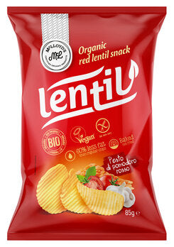 McLLOYD's Rote Linsen Chips mit rotem Pestogeschmack, 85g
