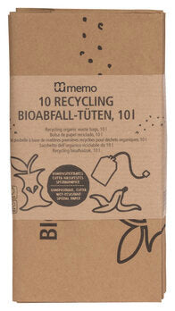 MEMO Bioabfall Kompostbeutel 10ltr 10Stk 1Stk