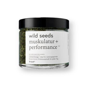 KRUUT Wild Seeds - 100% Bio-Brennnesselsamen mit natürlichem Calcium Eisen 60g