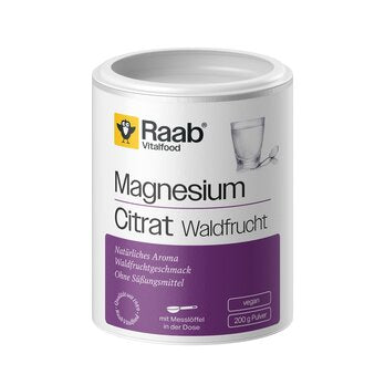 RAAB VITALFOOD Magnesiumcitrat Waldfrucht Pulver 200g