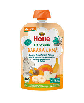 HOLLE Pouchy Banana Lama demeter ab 6. Monat 100g