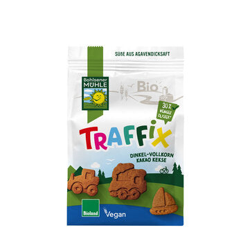 Bohlsener Mühle TraffiX Dinkel Vollkornkekse mit Kakao, 125g