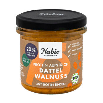 Nabio Proteinaufstrich Dattel Walnuss, 135g