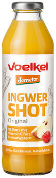 Voelkel Ingwer Shot mit Apfelsaft & Vit.C aus Acerola demeter, 500ml