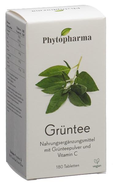 PHYTOPHARMA Grüntee Tabl 180 Stk