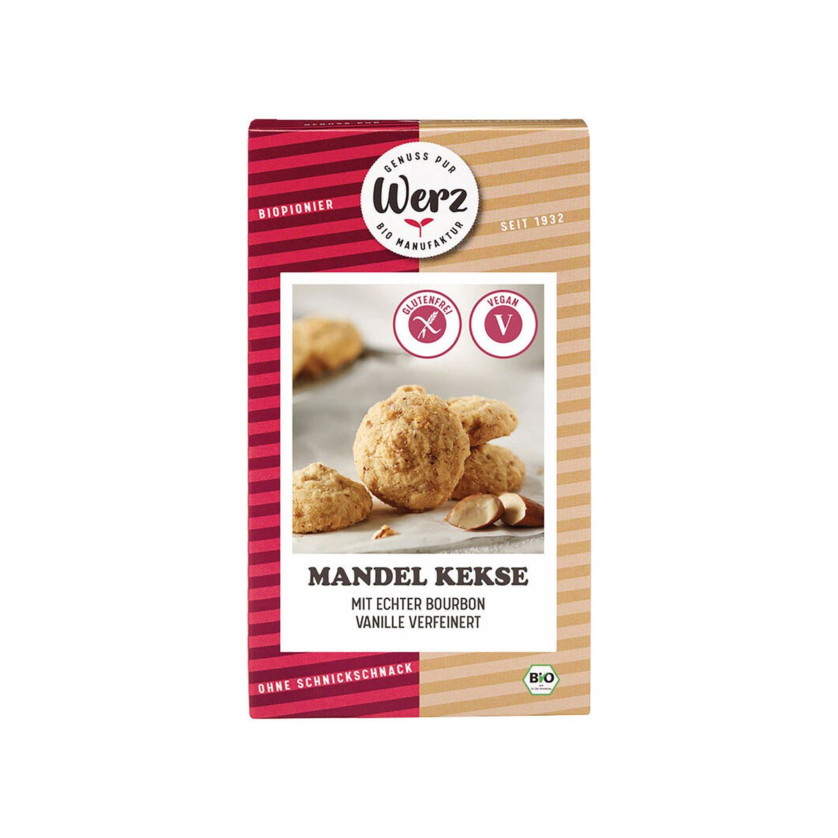 Werz Mandelkekse Bourbon Vanille, EU Bio Pack 110 g