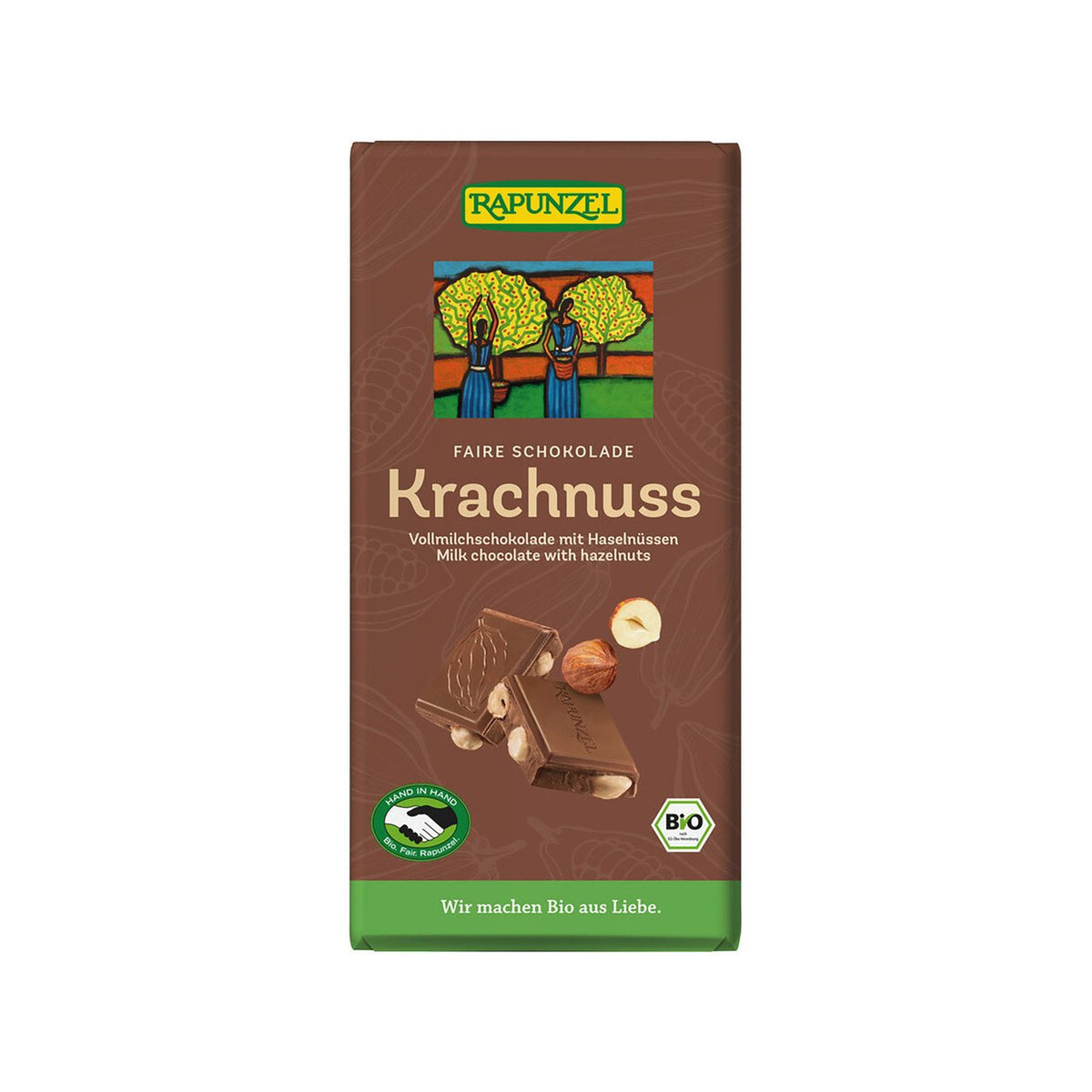Rapunzel Schokolade Krachnuss, HiH, EU Bio / Fairer Handel Tafel 100 g