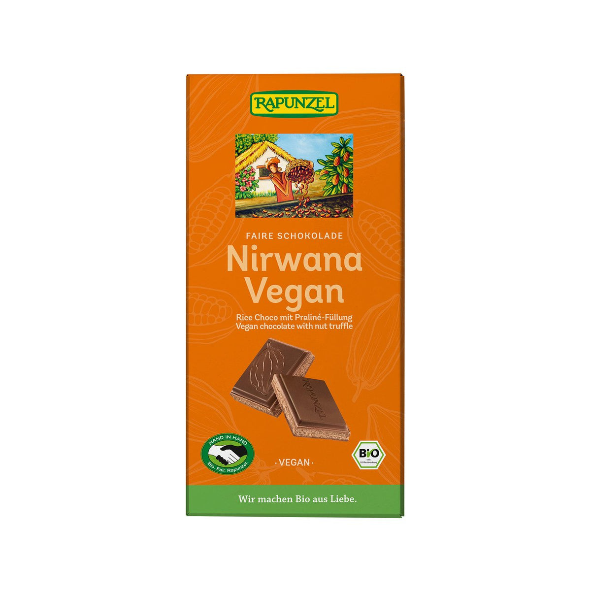 Rapunzel Rice Choco Nirwana, HiH, EU Bio / Fairer Handel Tafel 100 g