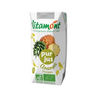 Vitamont Ananas reiner Fruchtsaft, EU Bio 200ml