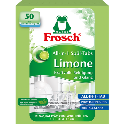 Frosch Spülmaschinentabs 50er Limone