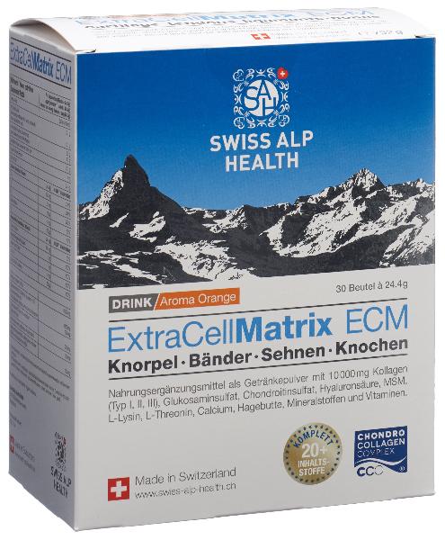 DrogerieMarkt24 - DrogerieMarkt24 SWISS ALP HEALTH Extra Cell Matrix Drink Gelenke Orange Beutel (30 Stk.) - DrogerieMarkt24