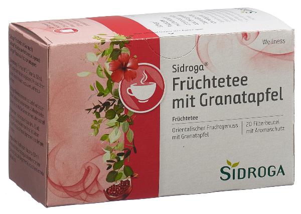 DrogerieMarkt24 - DrogerieMarkt24 SIDROGA Früchtetee mit Granatapfel 20 Btl 2 g - DrogerieMarkt24