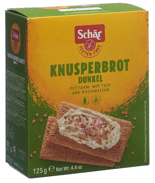 SCHÄR Knusperbrot dunkel glutenfrei 125 g