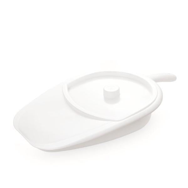 VITILITY Bettpfanne mit Deckel weiss
